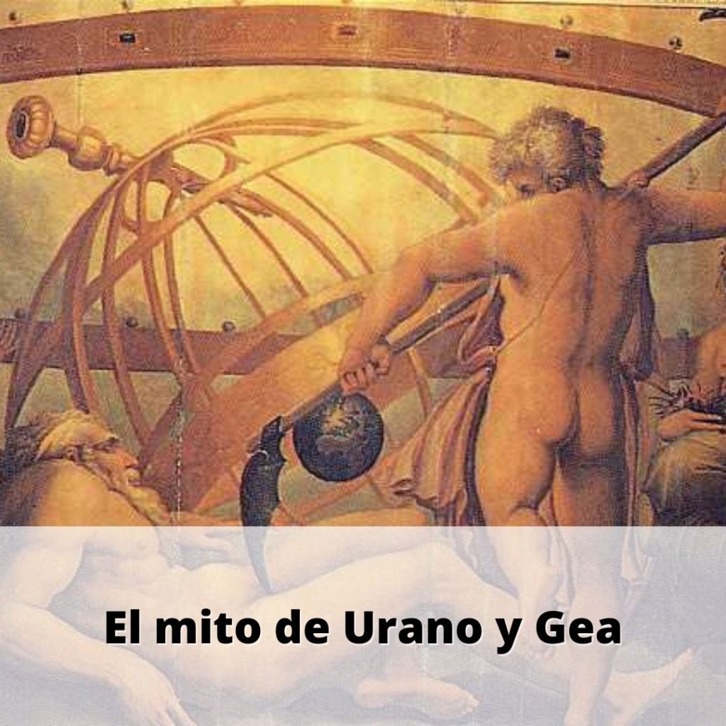 Banner en el que se lee "El mito de Urano y Gea"