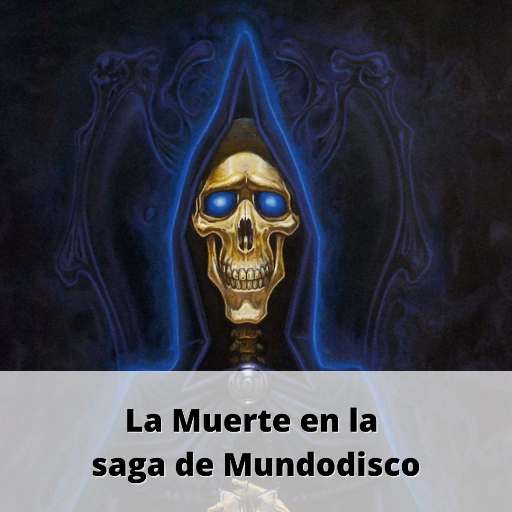 Banner en el que se lee "La Muerte en la saga de Mundodisco"